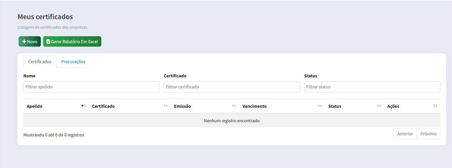 Tela de confirmação de acesso ao SPE